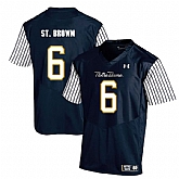 Notre Dame Fighting Irish 6 Equanimeous St. Brown Navy College Football Jersey Dzhi,baseball caps,new era cap wholesale,wholesale hats